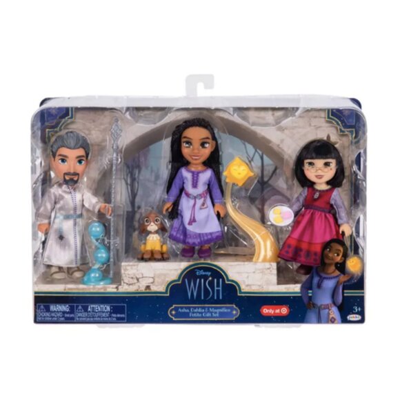 🔥3/$15 Disney’s "Wish" Asha, Dahlia & Magnifico Petite Doll Set - Picture 1 of 2